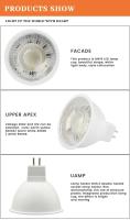 Bombillas LED Eficientes en Energía 12PCS Mr16 Gu5.3 Base AC230V AC110V DC12V 3000K/4000K/6000K - details 5