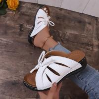 Zapatillas de tacón de cuña para mujer, zapatos de verano - details 2