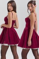 2025 Navidad blanqueamiento chica picante arriba en vestido de princesa con tirantes para mujer Pony - details 6