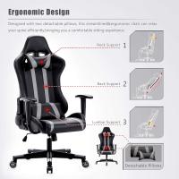 Silla Gamer Ergonómica,Silla Escritorio Giratoria,Silla de Oficina con Reposacabeza Apoyo y Cojín Lumbar - details 3