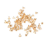 3MM 3.5MM 4MM Latón Color Oro 18K Sólido Hueco Tapas de Cierre con Orificios para Perlas, Suministros para Fabricación de Joyería, Accesorios - details 16