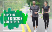 6 Pares de Mangas Unisex Ultra-Refrescantes, Compresión y Aislamiento Térmico, Mezcla de Nylon Transpirable para Deportes al Aire Libre, Golf, Ciclismo, Pesca, Senderismo, Ropa Activa de Primavera/Verano, Equipo Deportivo Versátil, Diseño Elegante, Tejido - details 1