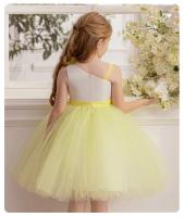 Vestido de fiesta amarillo para niñas de 3 a 12 años, vestidos de cumpleaños morados de 7-8 años, vestido de novia de flores rosas de princesa de presentador de 6 años - details 2