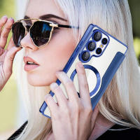Flip para Samsung Galaxy edge Ultra, FE, S25 S24 S23 S22 Plus, Funda Protectora Gaanoplastia con Cepillo Magnético Antirrobo - details 6