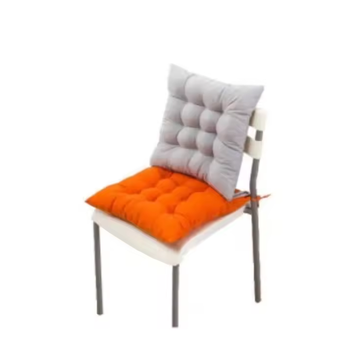 Cojín de silla liso, alfombra cuadrada de algodón, relleno suave, para asiento de oficina, hogar o coche, jardín - 1