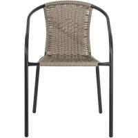 Conjunto de 2 Sillas de Jardín para Exterior |   2 Sillones de Ratán Natural y Acero para Balcón o Terraza |   Apilables |   Cómodas y resistentes | Conocimientos generales - details 29