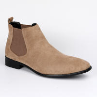 Botas Chelsea para hombre, zapatos para hombre con cabeza cuadrada pequeña, botas cortas para hombre de moda versátil, botines - details 2