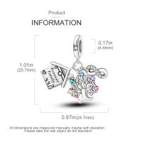 Dijes de plata de ley 925 para pulseras y collares, colgantes para pasaporte de avión, cuentas, dijes de mariposa y libélula, joyería para mujer - details 2