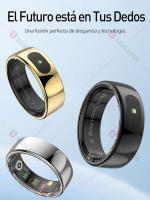 Anillo inteligente SANLEPUS con monitoreo de salud 24 horas al día, 7 días a la semana: frecuencia cardíaca, sueño, oxígeno en sangre y temperatura corporal |   Batería de 7 días |   Resistencia al agua hasta 5 ATM - details 3