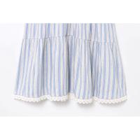 BUNO-de tirantes con cuello en V y rayas de contraste de encaje empalmado estilo de vacaciones para primavera/verano 2025 para mujer - details 6