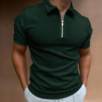 Verano hombre polo camisa cuello manga corta solapa camiseta casual fit top - details 1