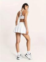 Siéntete genial mientras juegas al tenis: falda deportiva de yoga con pantalones cortos incorporados y bolsillos laterales - details 14
