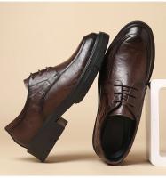 Nuevo Modelo 2025Zapatos Con Elevador De Vestir Para Hombre, Plataforma Transpirable, Informales, De Negocios, De Lujo, De Cuero Genuino, 5/8/10CM, Más Altos - details 10