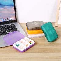 Pastillero de viaje a prueba de polvo, Mini caja de medicina duradera impermeable, múltiples rejillas, contenedor de pastillas ecológico, organizador de viaje - details 2