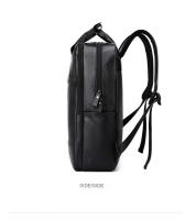 Mochila Pu para hombres, mochila para estudiantes universitarios minimalistas, bolsa de computadora para viajes de negocios, bolso de ocio de gran capacidad - details 24
