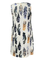 NOVEDAD DE VERANO 2025, vestido estampado con cuello en V y cuello redondo para mujer - details 6