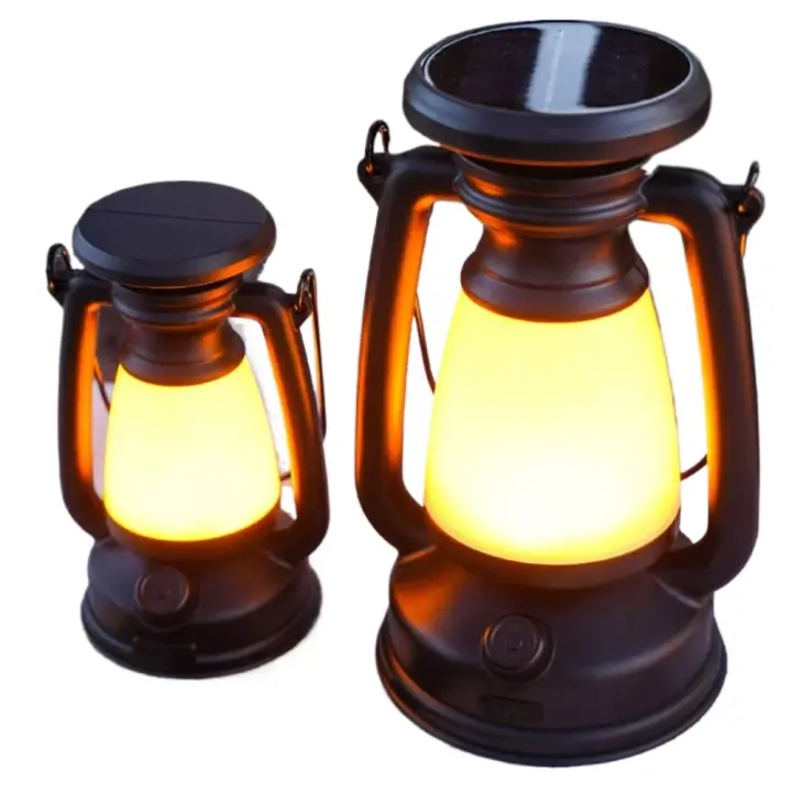 Linterna de Camping Portátil con Carga USB y Solar Luz de Camping al Aire Libre con 3 Modos de Iluminación Luz de Carpa Colgante con Deslumbramiento - 1
