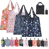 Bolsa de compras ecológica plegable con estampado de moda, bolso de mano plegable, práctico de gran capacidad para viaje, bolsa de comestibles - details 1