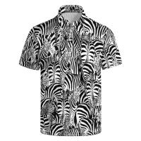 Polo hawaiano 3D para hombre, camiseta de manga corta con estampado de plantas Trcale de verano, camiseta casual con cuello y botones - details 2