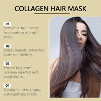 La mascarilla hidratante de colágeno es suave para mejorar el cuidado del cabello seco, encrespado y liso. - details 4