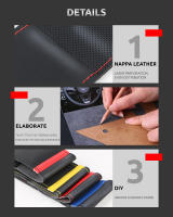 Protector Universal para volante de coche de 38cm, accesorios para coche, cubierta de cuero Napa para volante, salida de fábrica - details 4