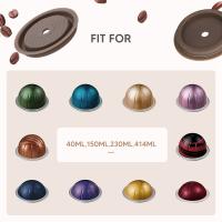 Tapa reutilizable de 2 piezas para Nespresso Vertuo y VertuoLine, cápsulas rellenables y compatibles de silicona - details 4