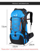 Mochila de camping de gran capacidad 65L impermeable para senderismo, trekking y montañismo - details 0