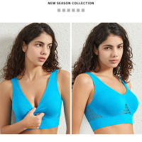 Women sports bra solid color fitness top gym yoga athletic tight workout soft brassiere padded - details 11