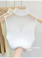 Top de Malla Acolchado Vestido Chic Sin Mangas para Mujer Estilo Callejero Moderno Moda Deportiva - details 12