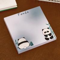 10 Uds. Notas adhesivas autoadhesivas de dibujos animados escritura suave estilo Ins libretas de Panda suministros escolares cuadernos de notas cuadrados - details 5