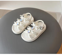 Las niñas sandalias de los niños arco hueco princesa zapatos verano 2025 nuevo versátil medio y grande de los niños ligero playa. - details 10