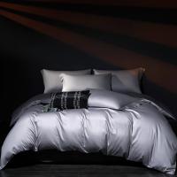 Nuevo 2025 5A ropa de cama sólida de algodón egipcio antibacteriano, alto número de hilos, Natural, cama tamaño Queen - details 0