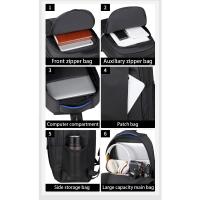 Mochila para hombre, mochila Oxford impermeable, bolsa para ordenador de negocios, mochila de viaje de ocio, mochila para estudiantes de secundaria - details 1