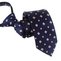 Corbata de Pegamento con Lazo Listo Material de Poliéster Diseño de Rayas Estrecha - details 7