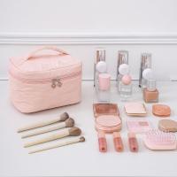 Bolsa de maquillaje de gran capacidad para mujer, bolsa de baño de viaje cuadrada impermeable, bolsa de almacenamiento de cosméticos de mano a prueba de polvo para baño - details 7