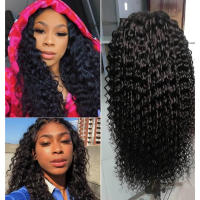 Pelucas de Cabello Humano Africano Estilo Frontal de Encaje Ondulado Transpirable para Uso en Escenario y Película - details 4