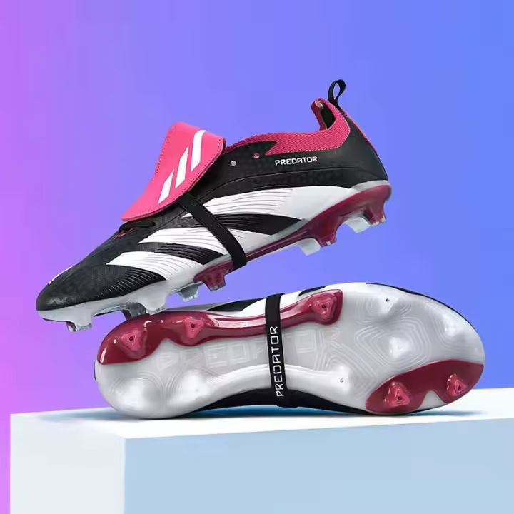 Nuevo diseño de alta calidad para hombres, cordones transpirables, uñas rotas, zapatos de fútbol antideslizantes, calzado deportivo - 1