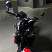 Kit de espejos retrovisores laterales para manillar de aleación de aluminio CNC para motocicleta, Kit de espejo final para Triumph Street Triple S 765 765RS 765R Bobber T120 Daytona 660 675 T120 T100, etc. - details 5