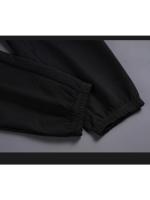 Conjunto De Camiseta Y Pantalones Cortos Informales Para Hombre, Chándal De Color Sólido, Trajes Sueltos De Verano, Talla 3XL - details 28