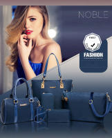 Bolsos Bandolera Mochila Totes Shoppers y bolso de hombro para mujeres Damas Juego de 6 piezas de cuero PU con diseño de nylon y poliéster - details 13