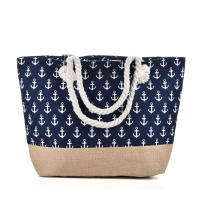 Bolsa de playa a rayas 2024, bolso de hombro para las axilas, bolso de lona informal de gran capacidad. - details 8
