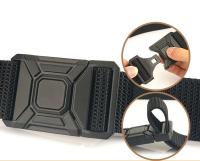 Cinturón táctico de liberación rápida para hombre y mujer, cinturón militar para exteriores, accesorios deportivos de nailon suave real, cinturón negro, nuevo - details 4