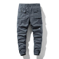 Pantalones Cargo cómodos informales para hombre, pantalones para correr de senderismo lisos y versátiles para otoño e invierno, nuevos pantalones deportivos elásticos con múltiples bolsillos para hombre - details 8