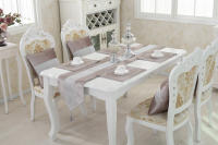 Corredor de Mesa de Terciopelo Plateado Moderno ANUMEI Cubierta de Mesa Gris Negro Decorativo Material Poliéster Hecho en China - details 8