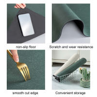 Alfombra de Baño de Tierra Diatomita Super Absorbente Antideslizante de Goma Lavable Secado Rápido para Baño y Lavabo Rectangular - details 4