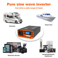 Convertidor inversor DATOUBoss 12v 220v 24V 50HZ 1000W convertidor de voltaje CC a CA fuente de alimentación enchufe europeo - details 5