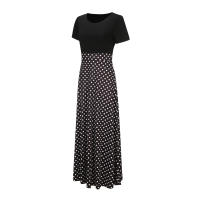 Vestido midi elegante de lunares para primavera/verano: corte sexy y vuelo, tejido cómodo y fácil de cuidar - details 2