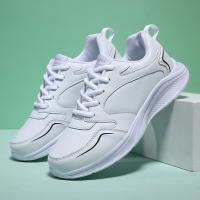 Zapatillas de deporte de cuero para mujer, zapatos deportivos ultraligeros de talla grande, primavera y otoño - details 0