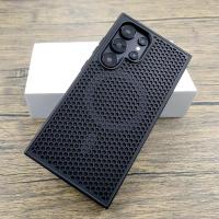 Funda de plástico de lujo para disipación de calor Samsung Galaxy S25 S24 S23 S22 Ultra Plus S 24 23 22 S24Ultra para cubierta de carga Magsafe - details 4