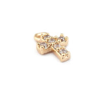 Colgantes de Cruza de Latón Dorado de 18K Joyería DIY Hallazgos de Collares y Pendientes - details 28